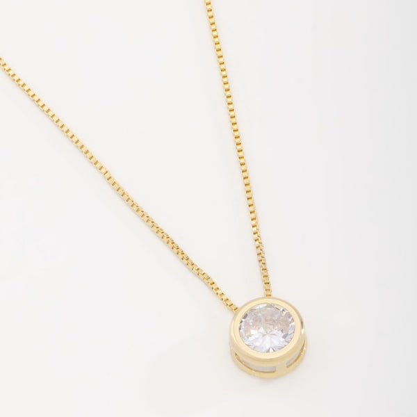 Round Solitaire Necklace